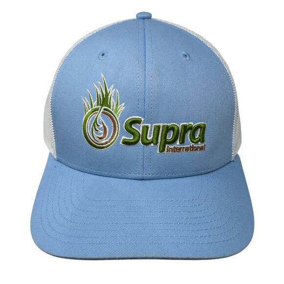 Supra International Snapback Mesh Back Trucker Hat Blue One Size The Game - Picture 1 of 10